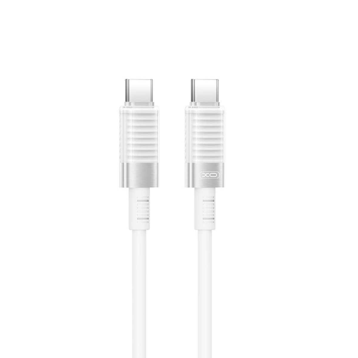 XO laidas NB-Q282B PD USB-C - USB-C 1,0m 60W, baltas