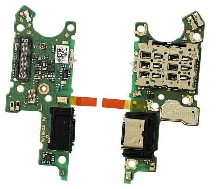 Lanksčioji jungtis Honor Magic5 Lite su įkrovimo kontaktu, mikrofonu, SIM lizdu originali (service pack)