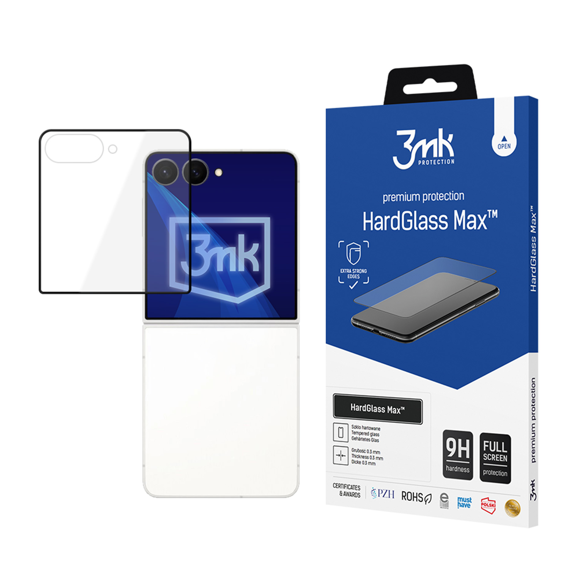 Samsung Galaxy Z Flip 8 (front) - 3mk HardGlass Max Black