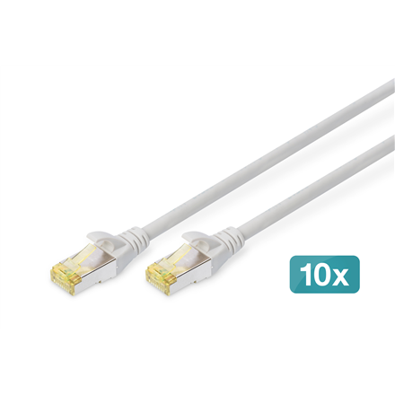 Digitus (DIGITUS CAT 6A S/FTP jungiamasis kabelis, 10 vienetų)