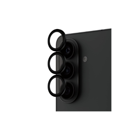 PanzerGlass Hoops kameros objektyvo apsauga, juoda, Samsung New Galaxy S26, S26 Plus, PanzerGlass