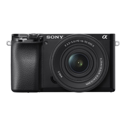 Sony (Sony ILCE-6100 bekontaktis (mirrorless) fotoaparatas + 16-50mm objektyvas, juodas)