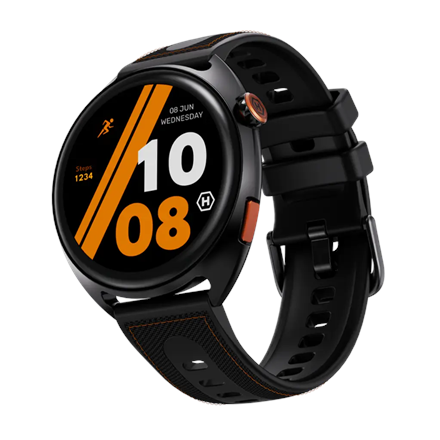 Hammer Ventus PRO Išmanusis laikrodis GPS (palydovinis) AMOLED 1.43 " Vandeniui atsparus Juodas