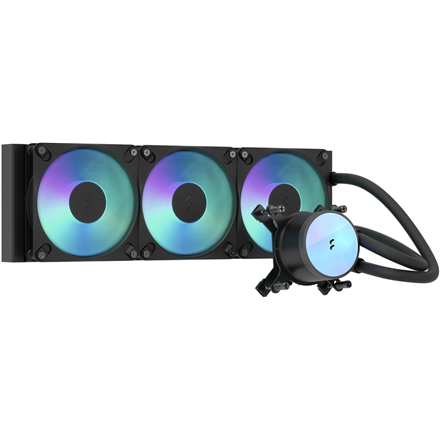 Fractal Design skystasis aušinimas Radius 360 RGB, juodas, Intel, AMD