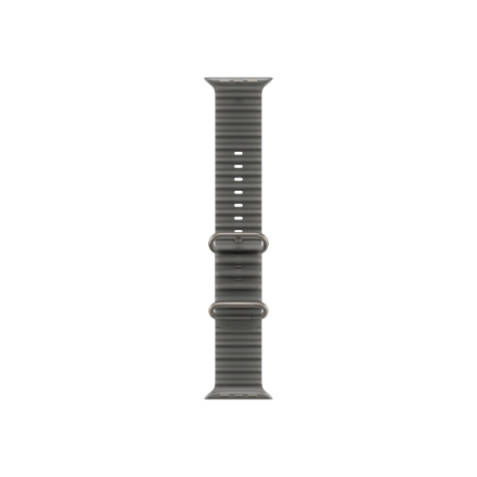 Apple (APPLE 49mm Permatoma juoda Ocean Band - Natūralus titanas)