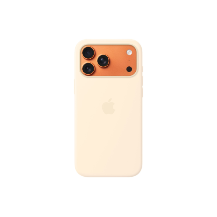 Apple (Apple iPhone 17 Pro Max Silikoninis dėklas su MagSafe – Vanilla)