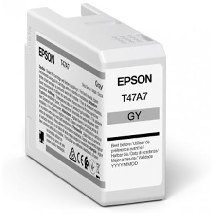 Epson T47A7 UltraChrome Pro 10, 50 ml rašalo kasetė, pilka