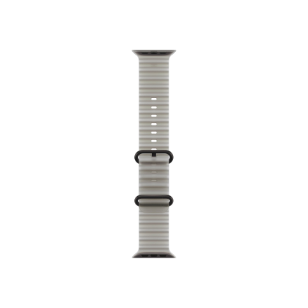 Apple (APPLE 49mm Permatoma pilka Ocean Band - Juodas titanas)