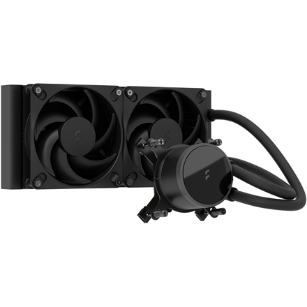 Fractal Design skystasis aušinimas Radius 240, juodas, Intel, AMD