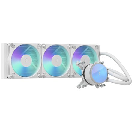 Fractal Design skystasis aušinimas Radius 360 RGB, baltas, Intel, AMD