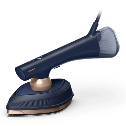 Philips Steam Iron with Soft Board OneTurn GC215/20 Steam Iron 1800 W Water tank capacity 200+300 ml Continuous steam 45 g/min Steam boost performance 90 g/min Blue