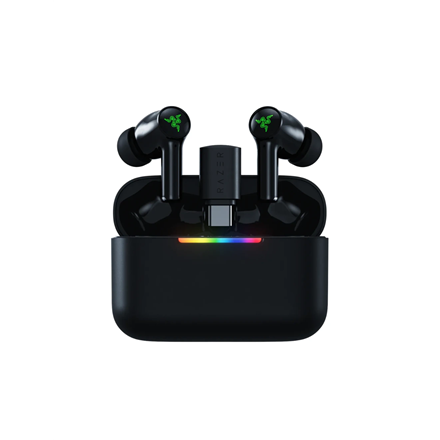 Razer Hammerhead V3 X HyperSpeed belaidės ausinės, Bluetooth, į ausį įstatomos, mikrofonas, juodos, triukšmo slopinimas, belaidės