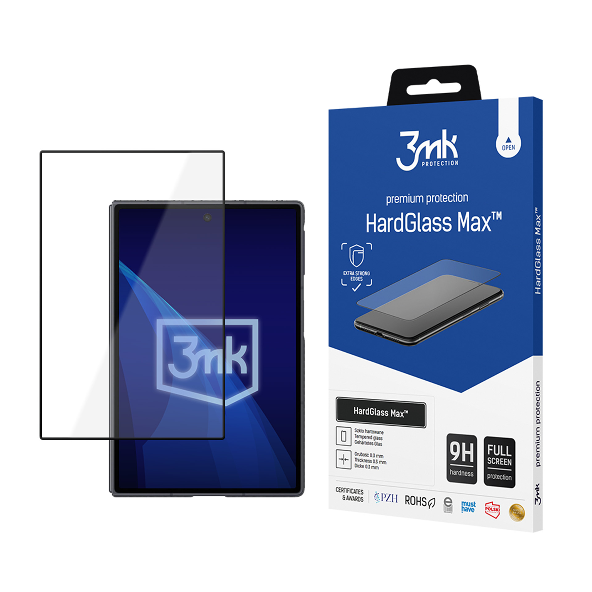 Samsung Galaxy Z Fold 8 (front) - 3mk HardGlass Max Black