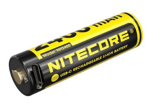 Nitecore NH2400 įkraunamos ličio jonų AA baterijos, 1,5 V, 2 vnt.