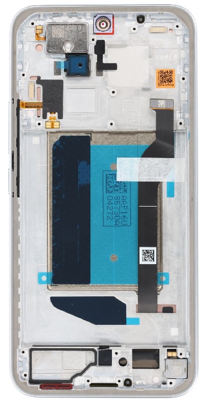 LCD screen Xiaomi Poco M8 Pro 5G with touch screen with frame Silver original (service pack)