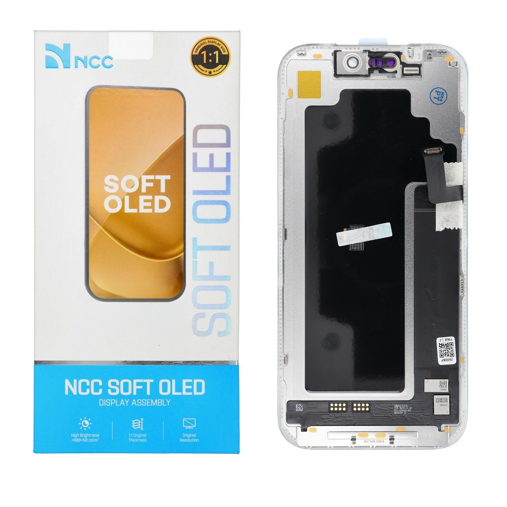 NCC Soft OLED ekrano modulis, skirtas iPhone 17 PRO, 120 Hz (palaiko IC perkėlimą)