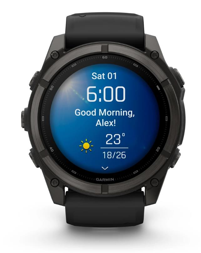 Garmin Fenix 9 išmanusis laikrodis, anglies pilkos spalvos, 010-04763-11