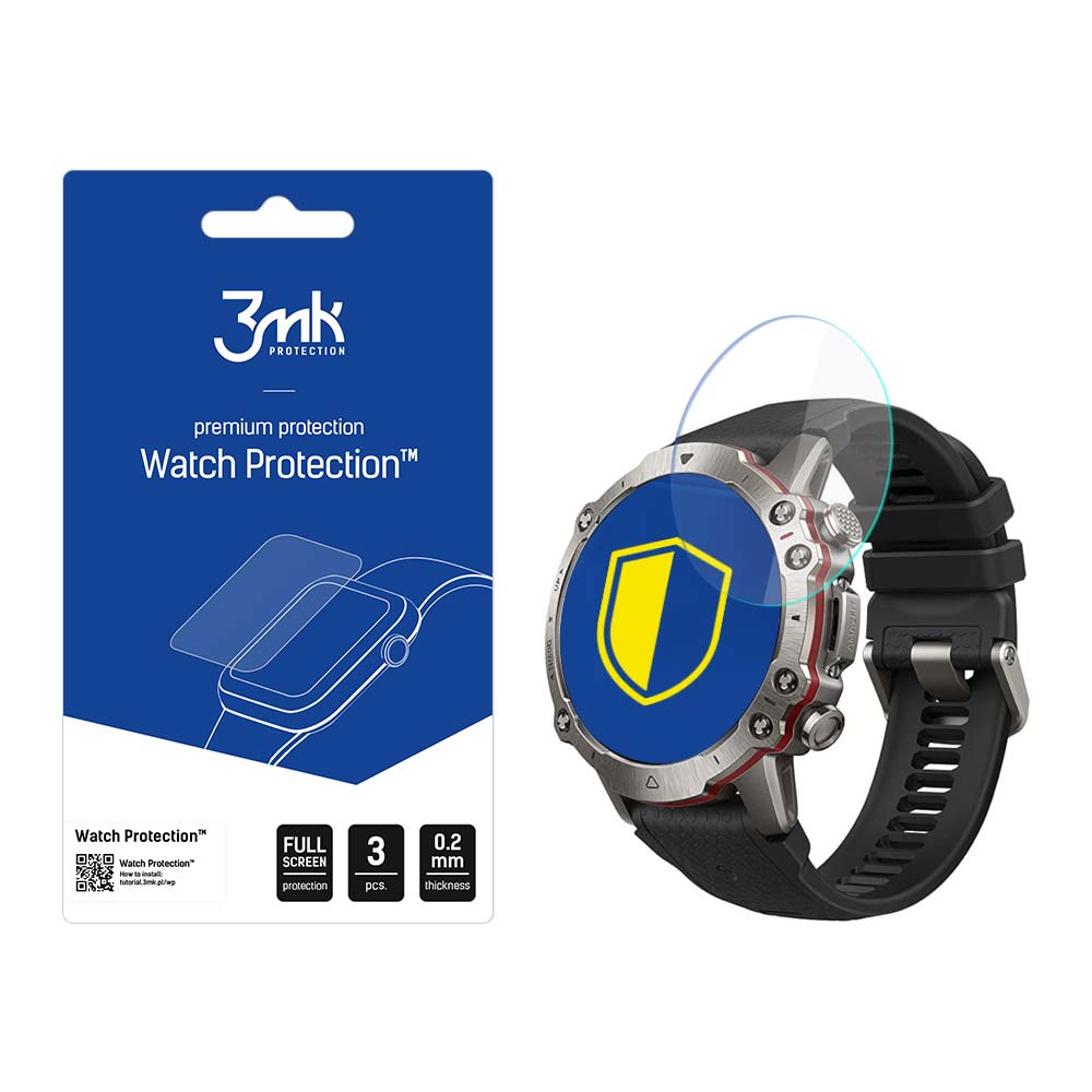 Išmaniojo laikrodžio apsauginis stiklas 3mk laikrodžio apsauga FlexibleGlass Amazfit Falcon