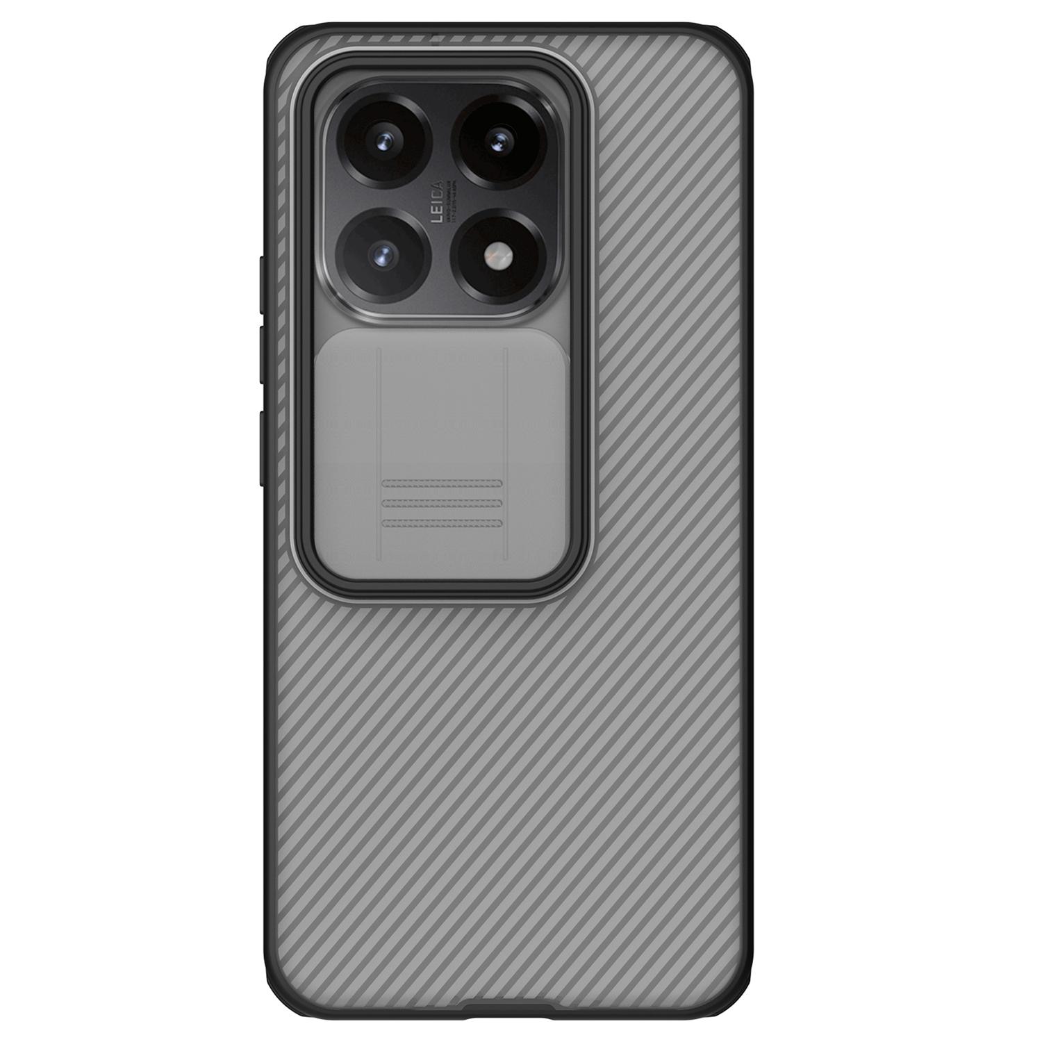 Nillkin CamShield Pro dėklas, skirtas Xiaomi 15T, skaidrus juodas