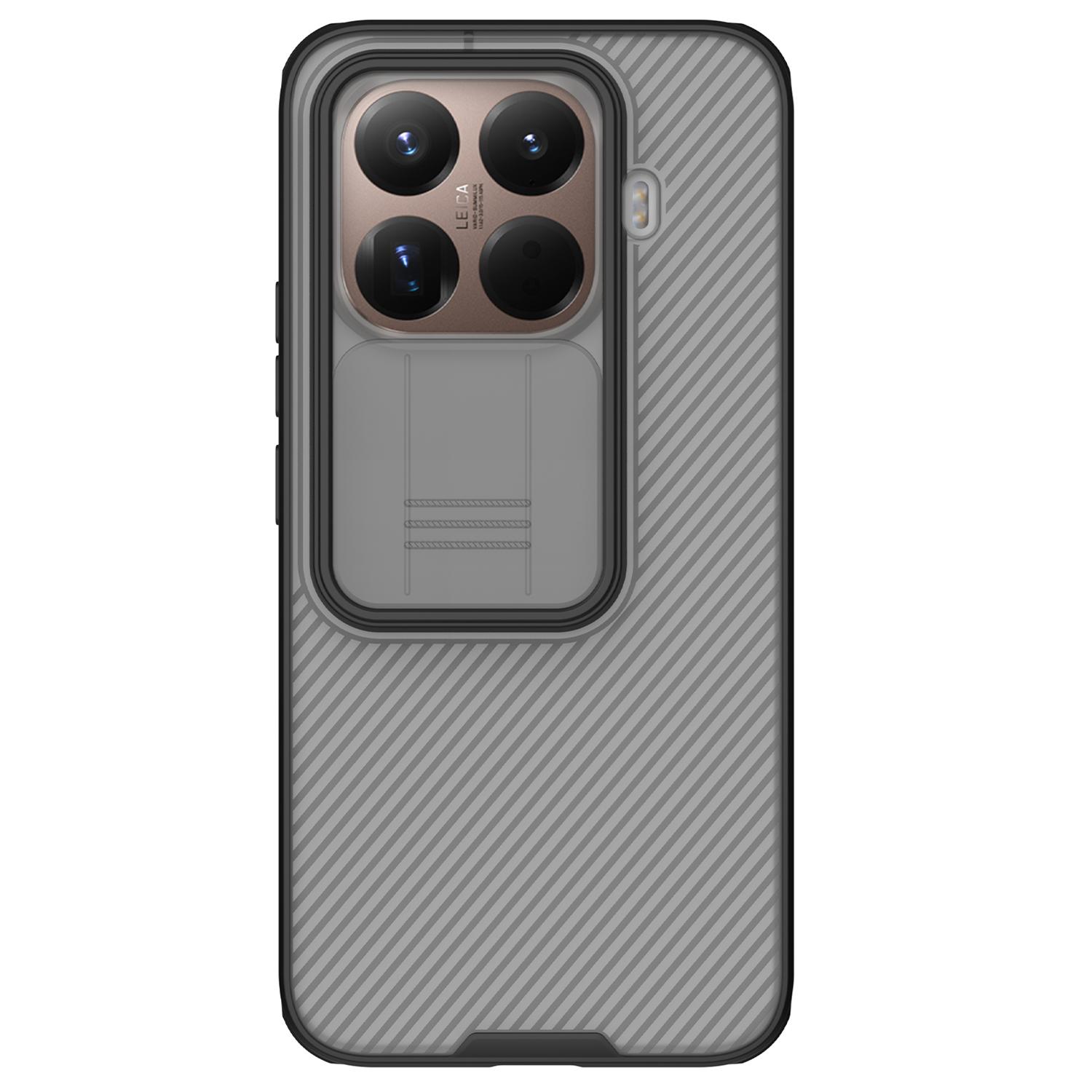 Nillkin CamShield Pro dėklas, skirtas Xiaomi 15T Pro, skaidrus juodas