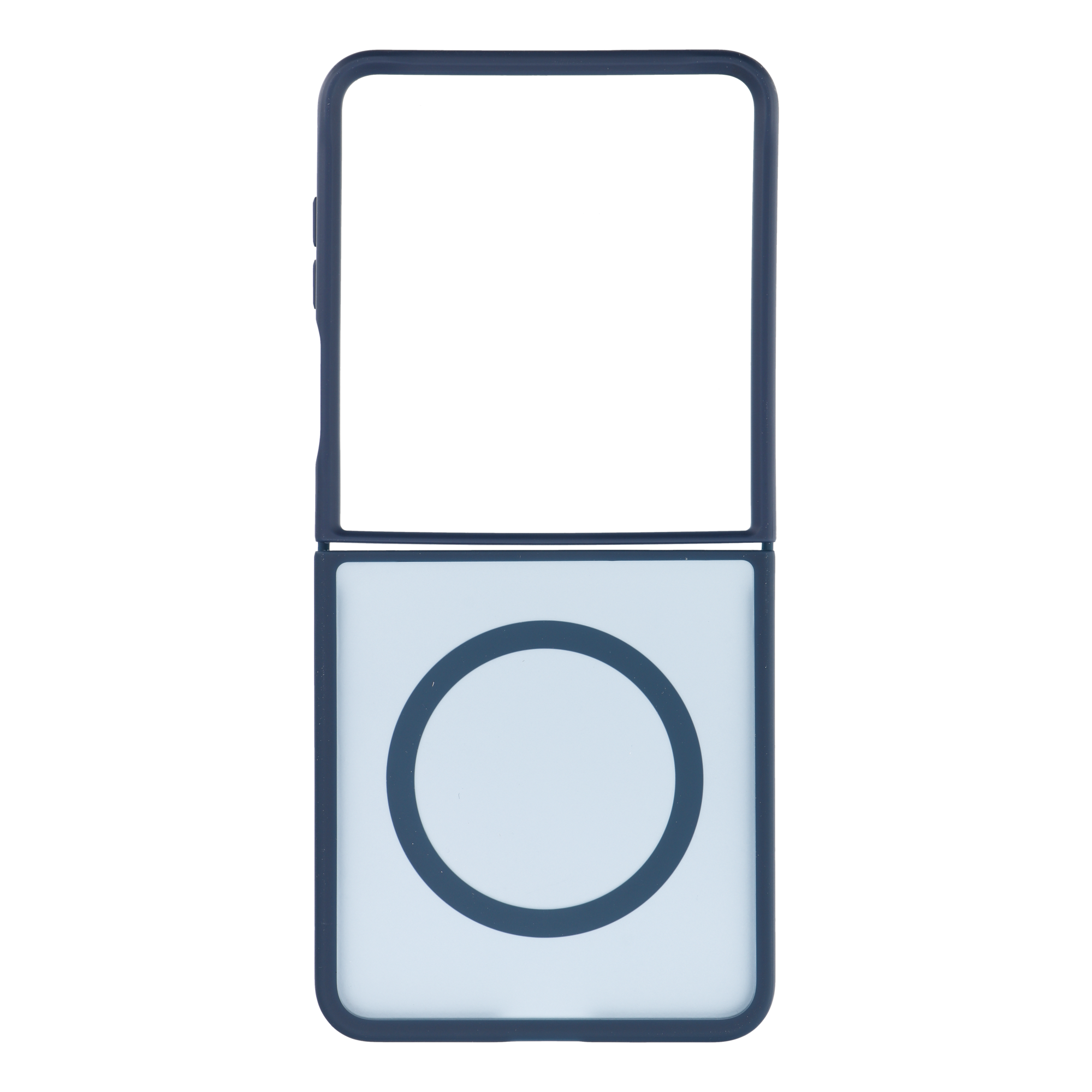 Tamsiai mėlynas „4sF-S Acrylic“ dėklas su „MagSafe“ palaikymu, skirtas „Samsung Galaxy Z Flip8“