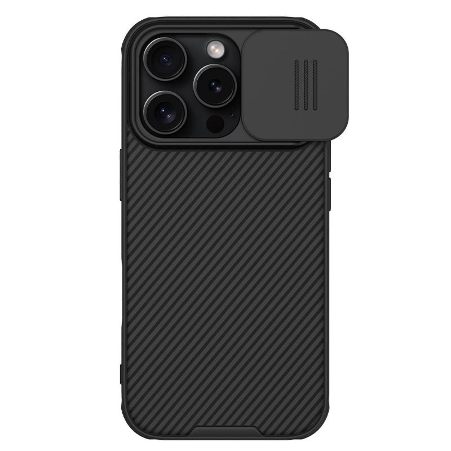 Nillkin CamShield Pro iPhone 16 Pro dėklas (juodas)