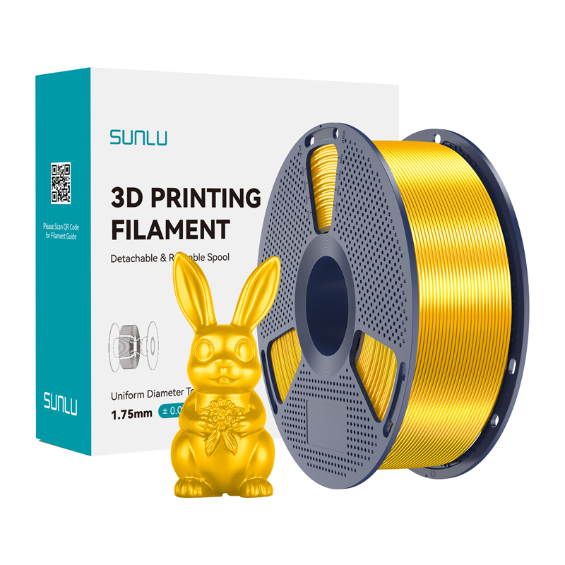 Sunlu PLA+ Silk filamentas, auksinis