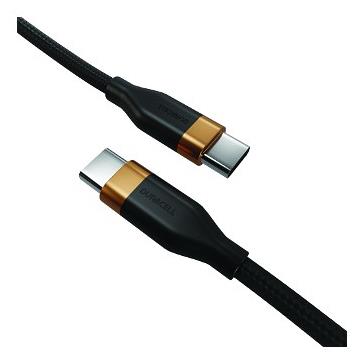 Duracell USB-C kabelis (DRU5020A) – 2 m, USB-C ↔ USB-C