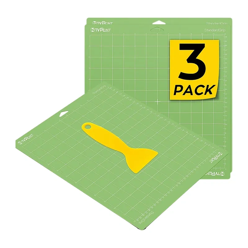 HTVRONT Cutting Mat, 34.8 cm x 37 cm, 3-pack (green)