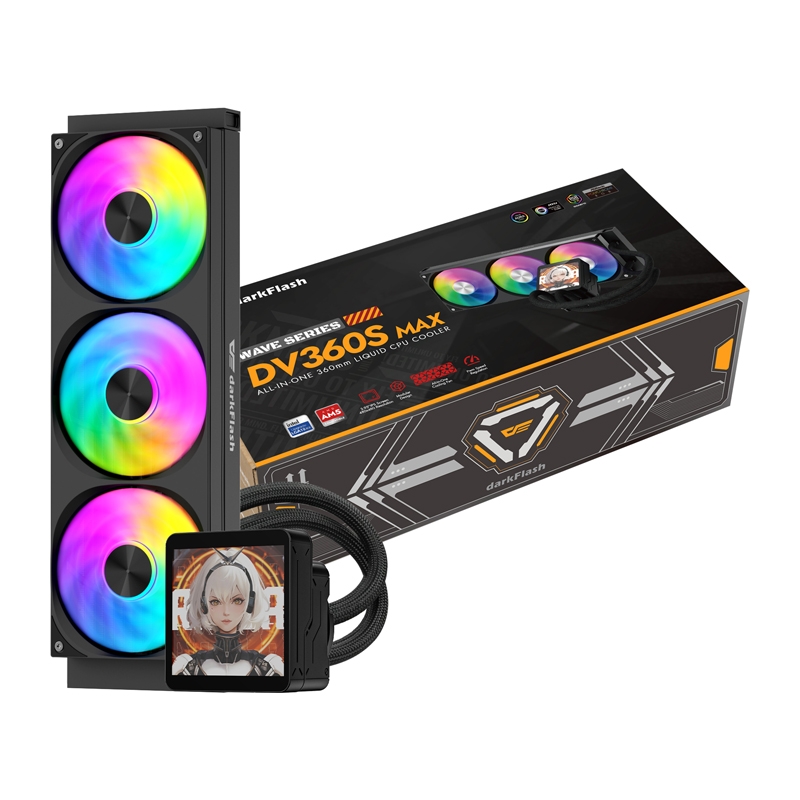 DarkFlash DV360S MAX procesoriaus aušintuvas (spalva: juoda)