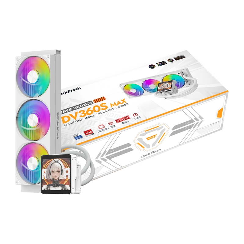DarkFlash DV360S MAX procesoriaus aušintuvas (spalva: balta)