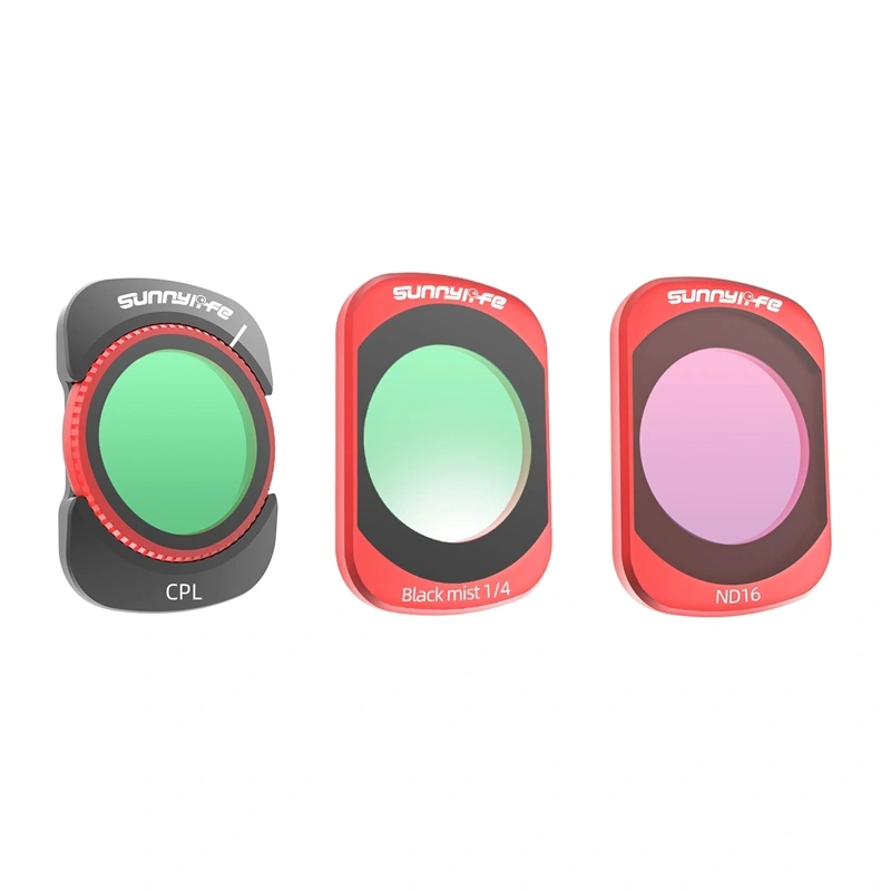 Sunnylife Pocket 4/3 CPL, ND16 ir 1/4 Black Mist filtrų rinkinys