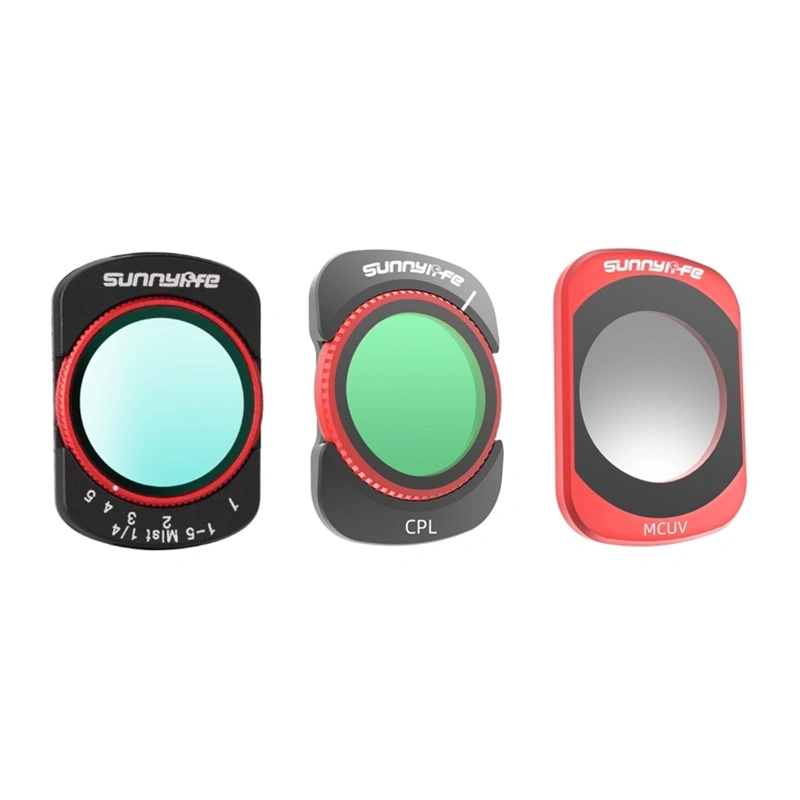 Sunnylife filtrų rinkinys Osmo Pocket 4 ir Pocket 3: VND2-32, CPL, MCUV ir Black Mist 1/4