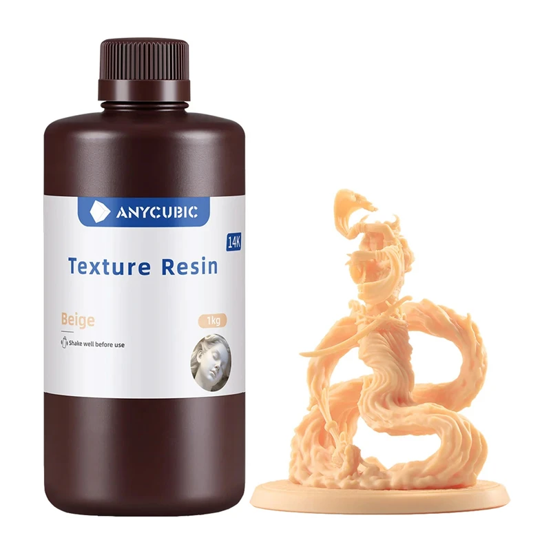 ANYCUBIC Texture tekstūrinė derva, smėlio spalvos