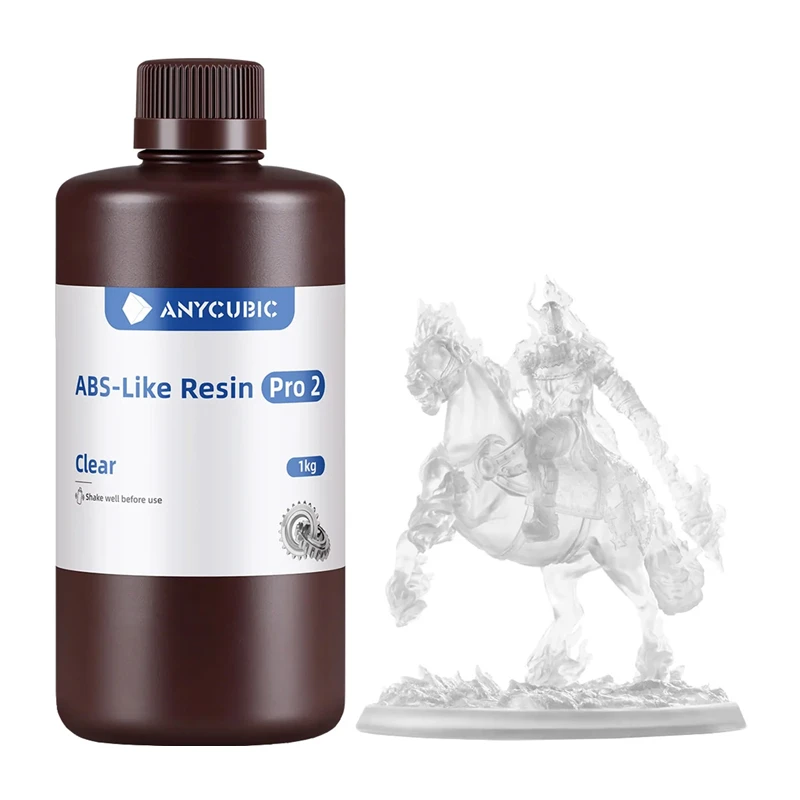 ANYCUBIC ABS tipo derva Pro 2 (spalva: skaidri)