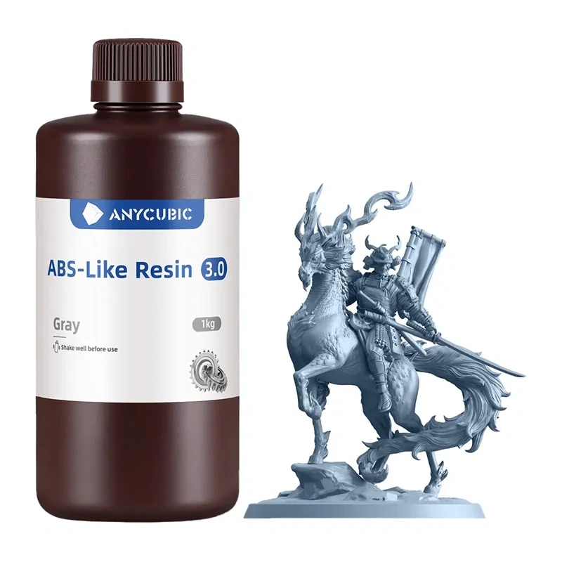 ANYCUBIC ABS tipo derva 3.0 (spalva: pilka)