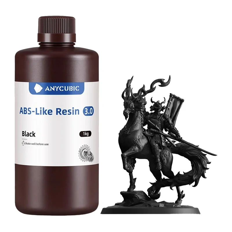 ANYCUBIC ABS tipo derva 3.0 (spalva: juoda)