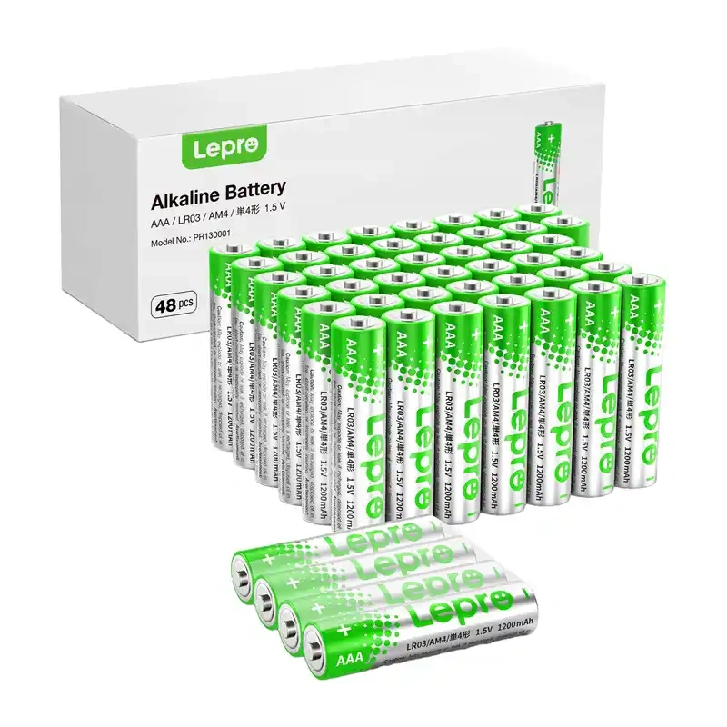 LEPRO 130001-48 AAA R3 šarminės baterijos, 48 vnt. pakuotė