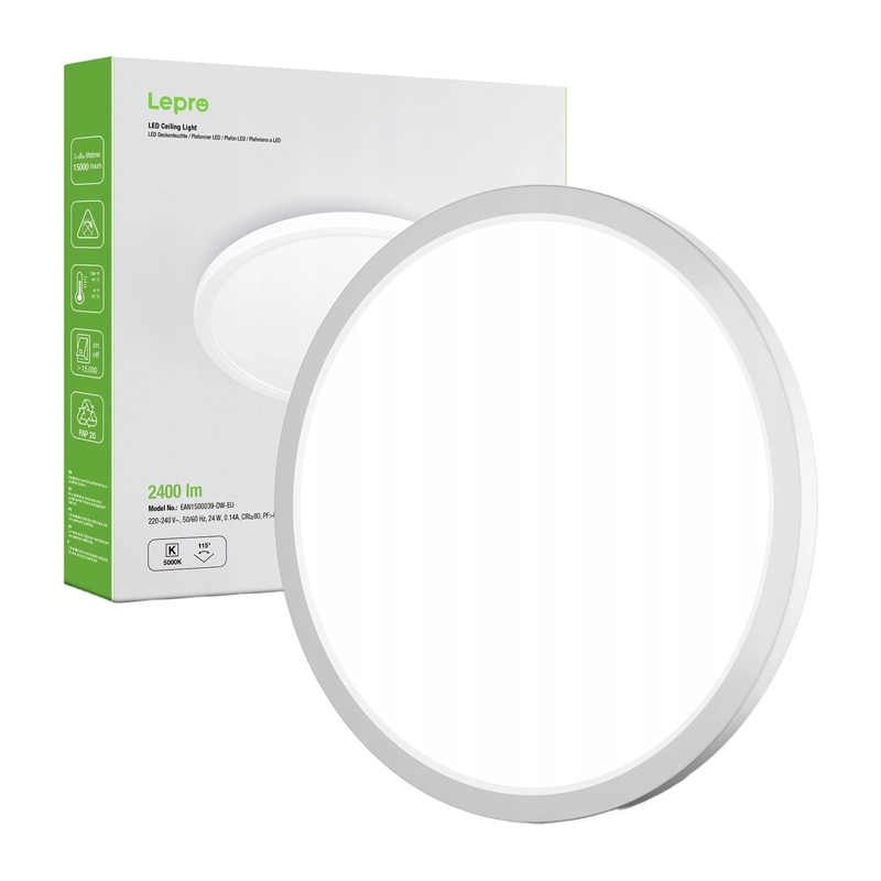 LEPRO 1500039-DW-EU 24W 2400lm lubinis šviestuvas