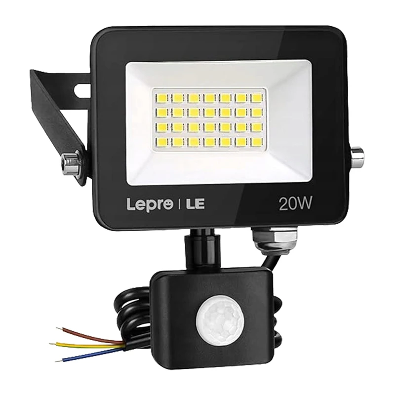 LEPRO 340013-DW-EU 20W 2000 lm 5000 K IP65 LED prožektorius su judesio jutikliu