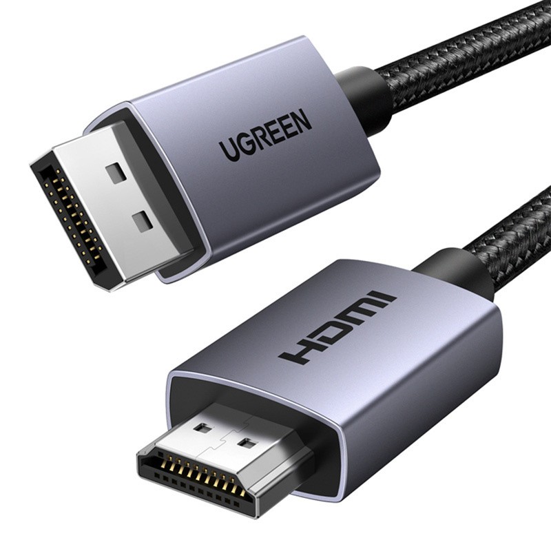 Kabelis Ugreen DP125 DisplayPort to HDMI (4K@30Hz) 2.0m juodas (35842)