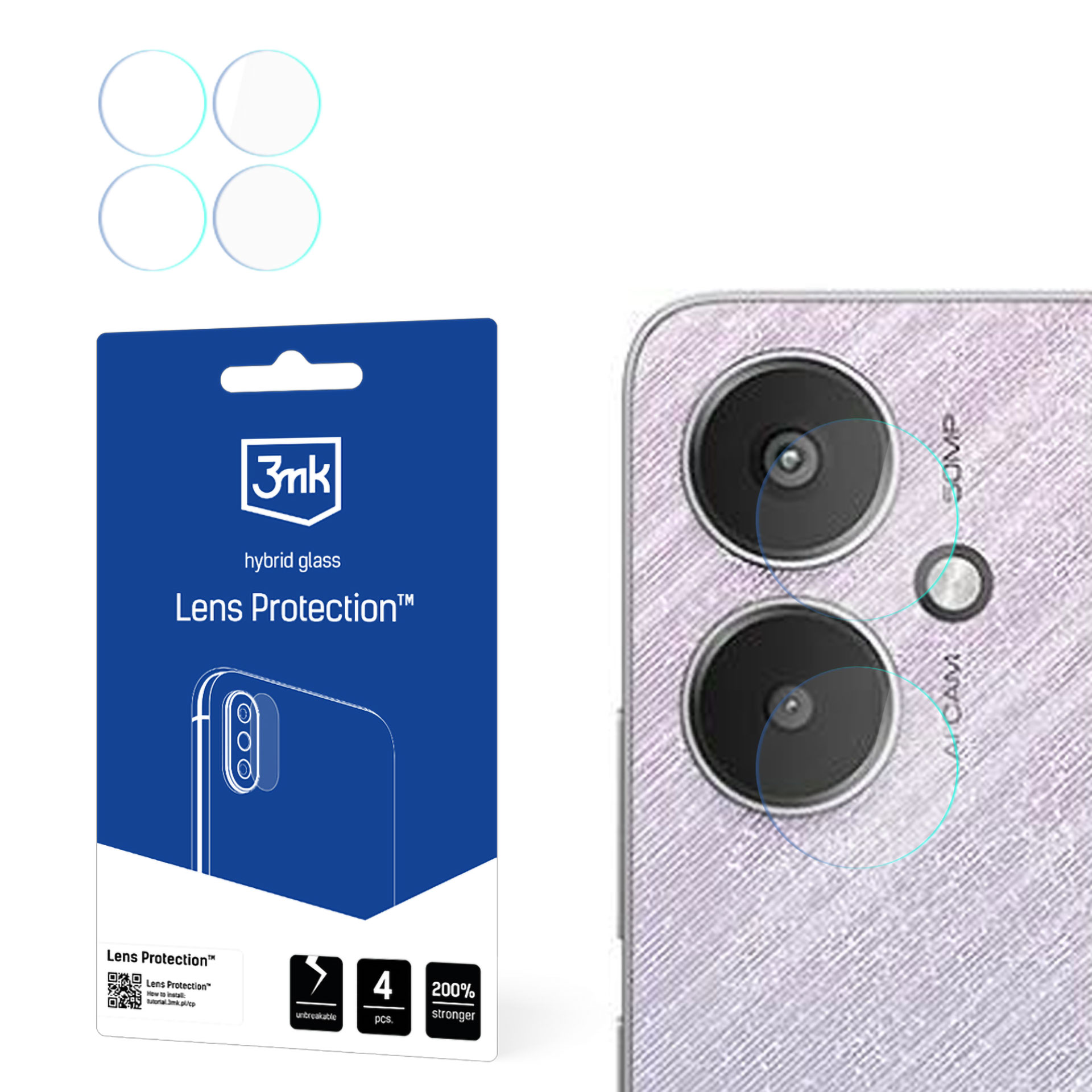 3mk Lens Protection — защита объектива камеры для Redmi 13C 5G