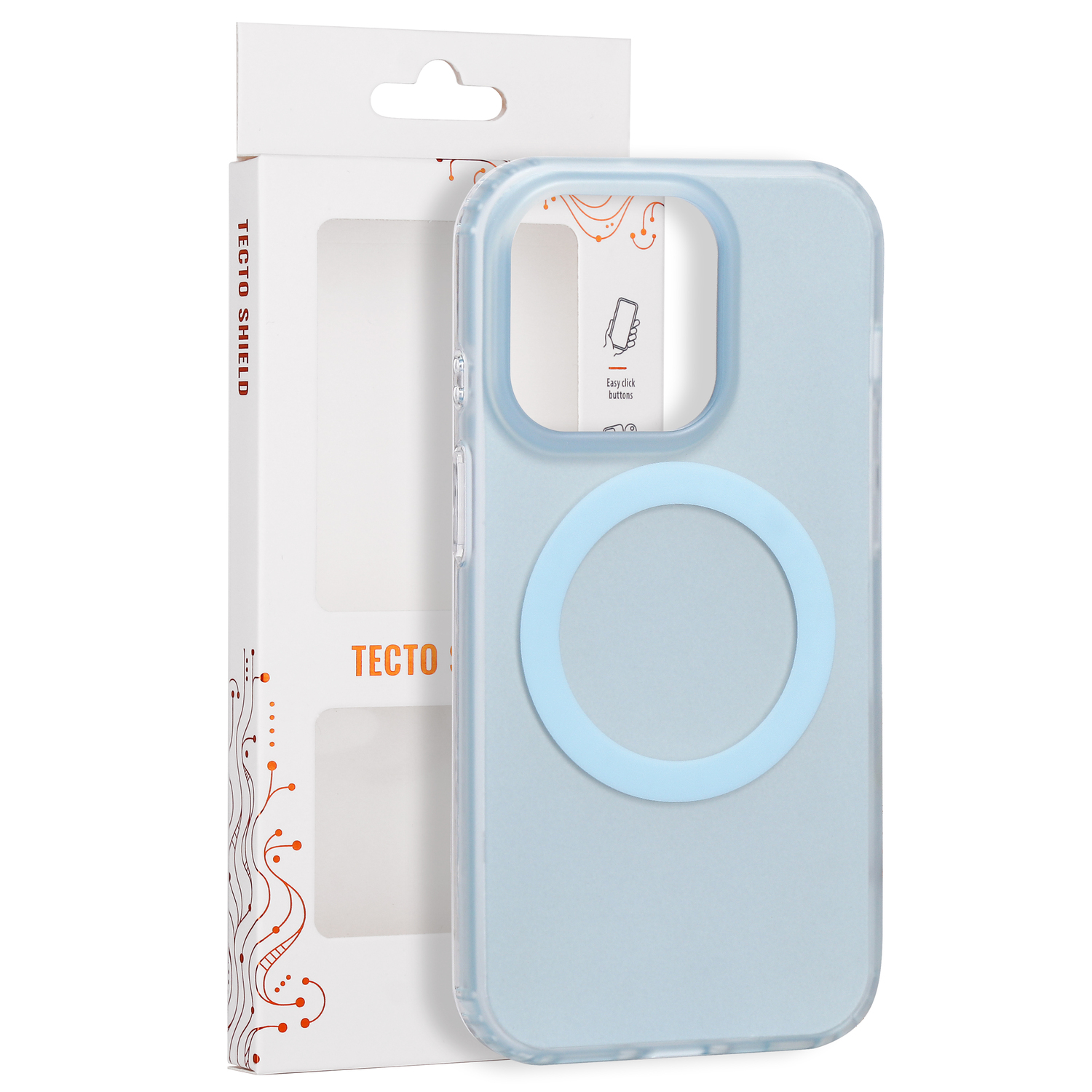 Tecto Shield Mistiq Mag dėklas, skirtas iPhone 14 Pro 6,1", mėlynas