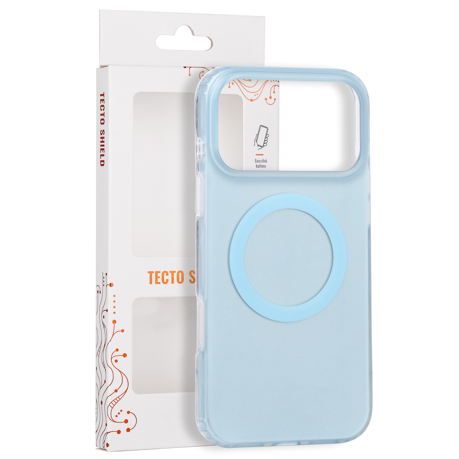 Tecto Shield Mistiq Mag dėklas, skirtas iPhone 17 Pro Max 6,9" / 18 Pro Max 6,9", mėlynas