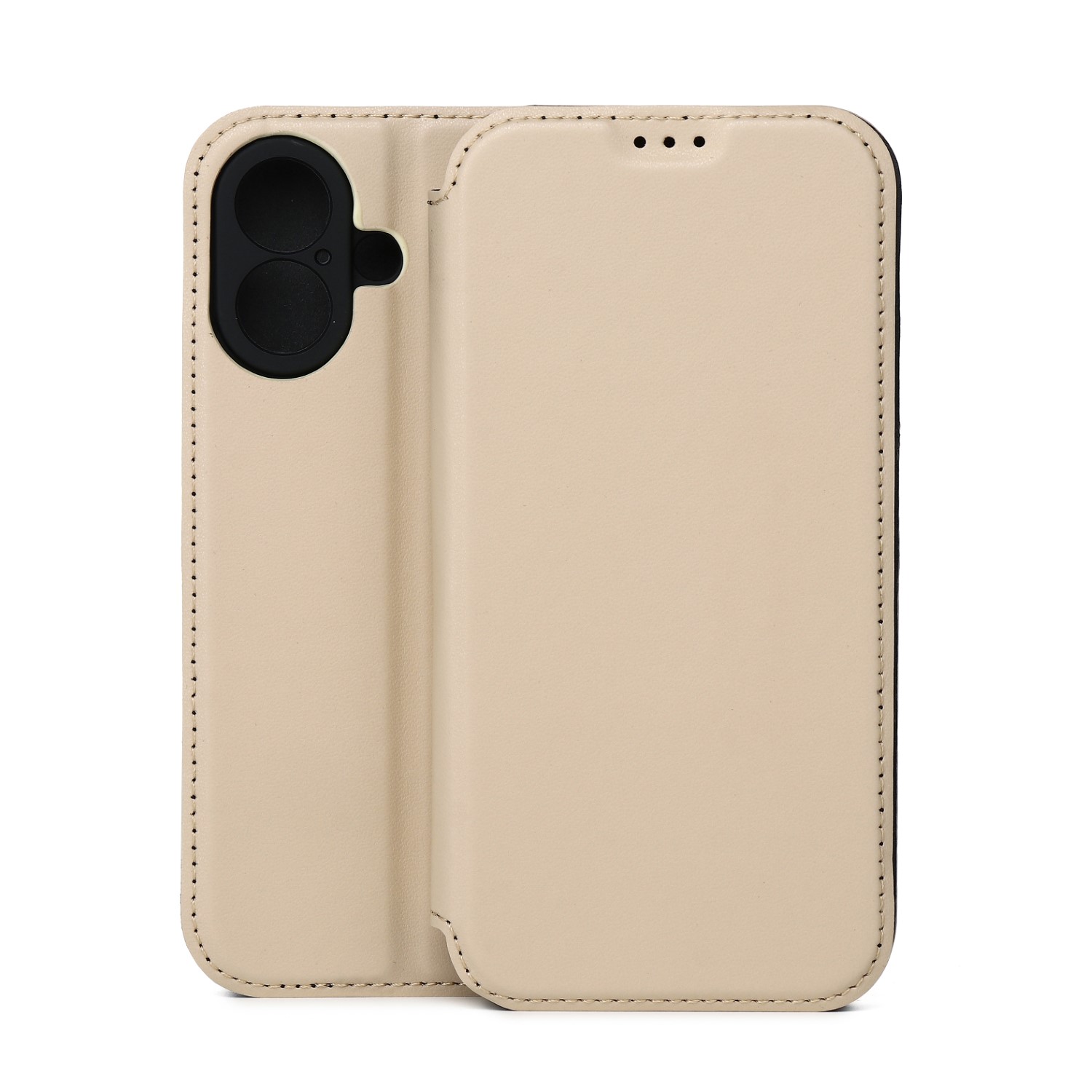 Smart Touch dėklas, skirtas iPhone 16 6,1", smėlio spalvos