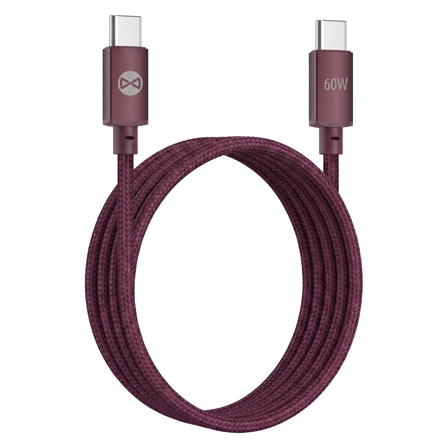Forever Vibe laidas USB-C - USB-C 1,0 m 60W bordo