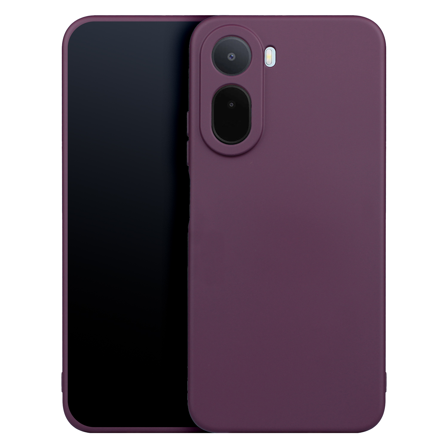 Silikoninis dėklas Xiaomi Redmi A7 Pro, tamsios vyšninės spalvos