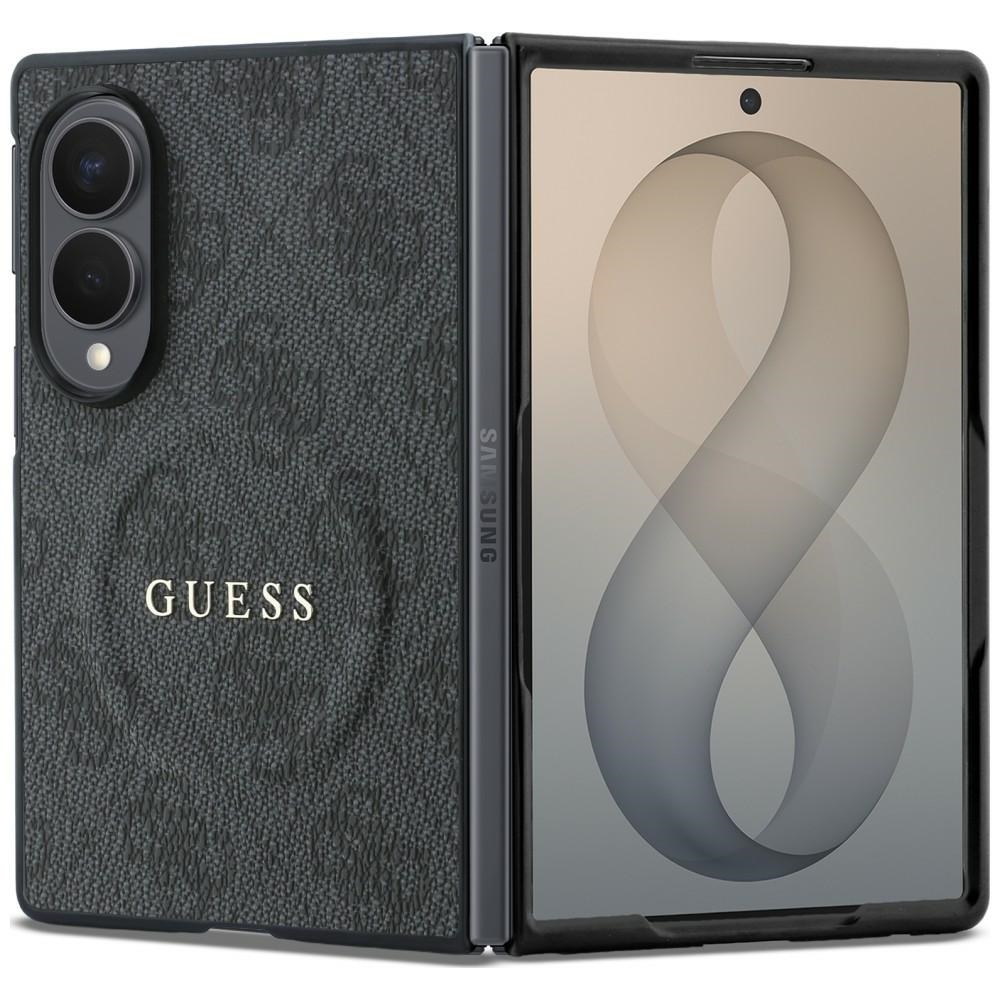Juodas „Guess 4G Classic MagSafe“ dėklas, skirtas „Samsung Galaxy Z Fold8“