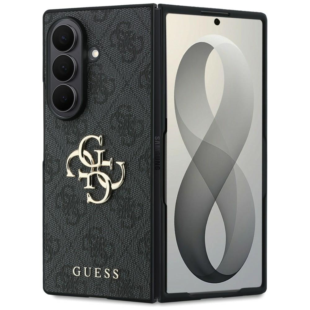 Juodas „Guess Big 4G Logo“ dėklas, skirtas „Samsung Galaxy Z Fold8 Ultra“