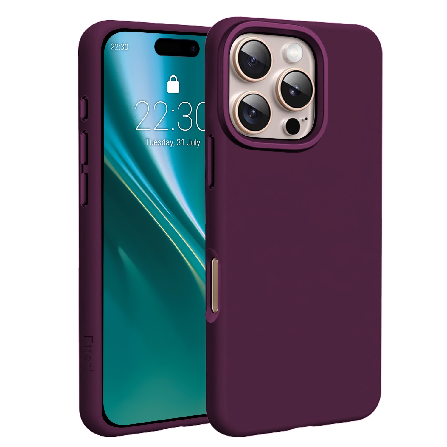 Etteri Silicone Mag dėklas, skirtas iPhone 16 Pro Max 6,9 col., tamsios vyšnių spalvos